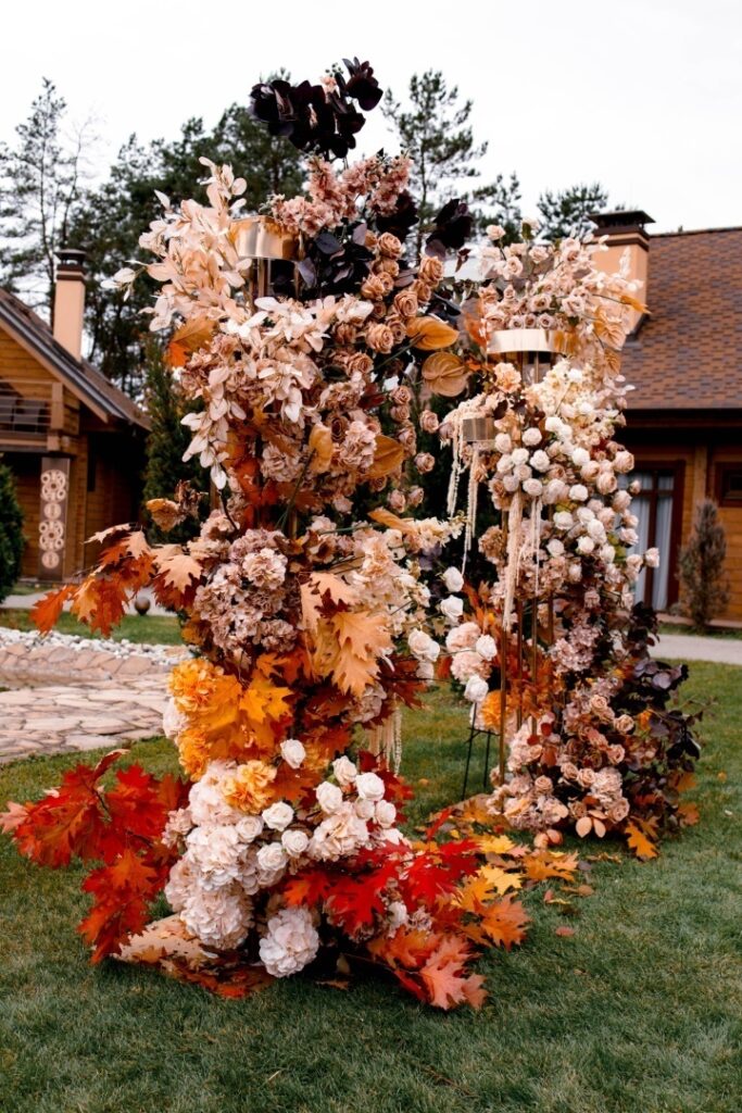 bouquet fleurs mariage automne